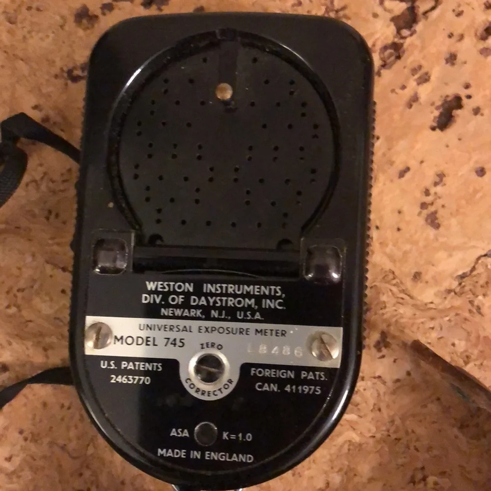 ⬇️⬇️Vintage Weston Master IV light meter